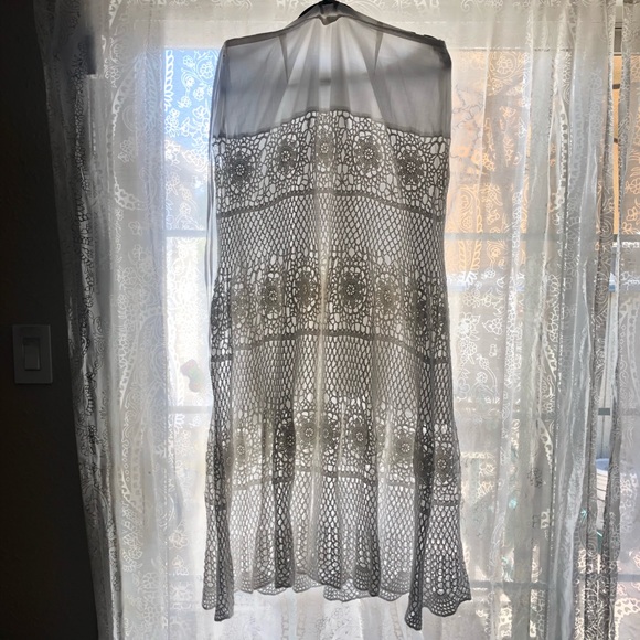 KENAR CROCHET WHITE SKIRT COVER UP SIZE 14 - Picture 3 of 5